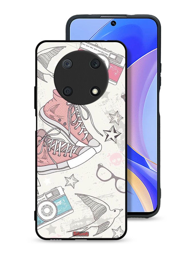 Tolwak Huawei nova Y90 Protective Case Cover Canva Shoes And Camera Art - Image 1