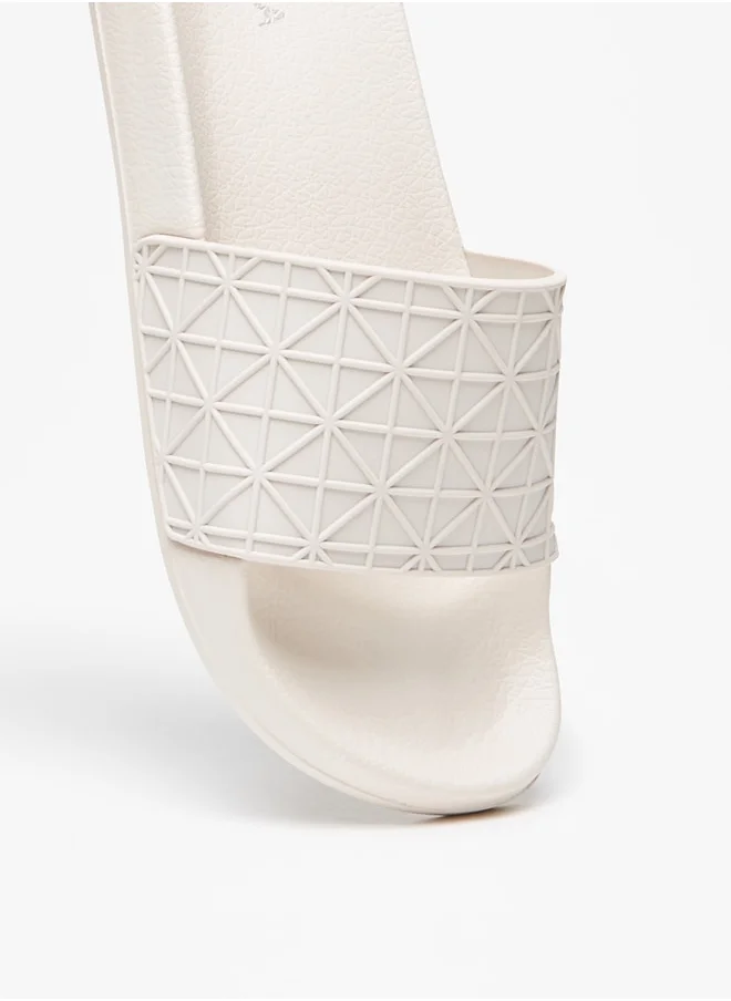 Aqua Women's Textured Slip-On Slides