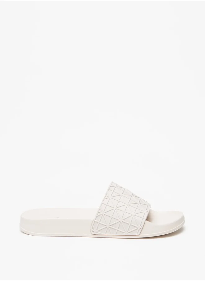 Aqua Women's Textured Slip-On Slides