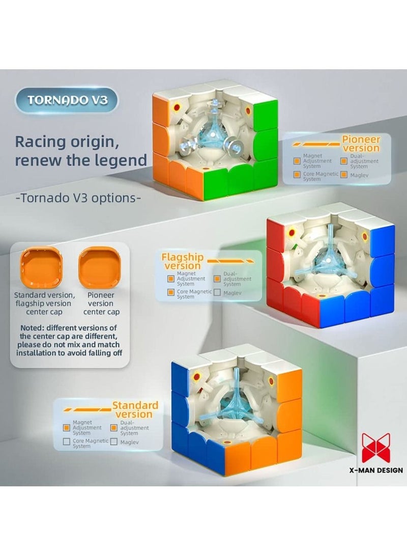 QiYi X-MAN Tornado V3 M FLAGSHIP 3X3 Magnetic core Speed cube - Image 2