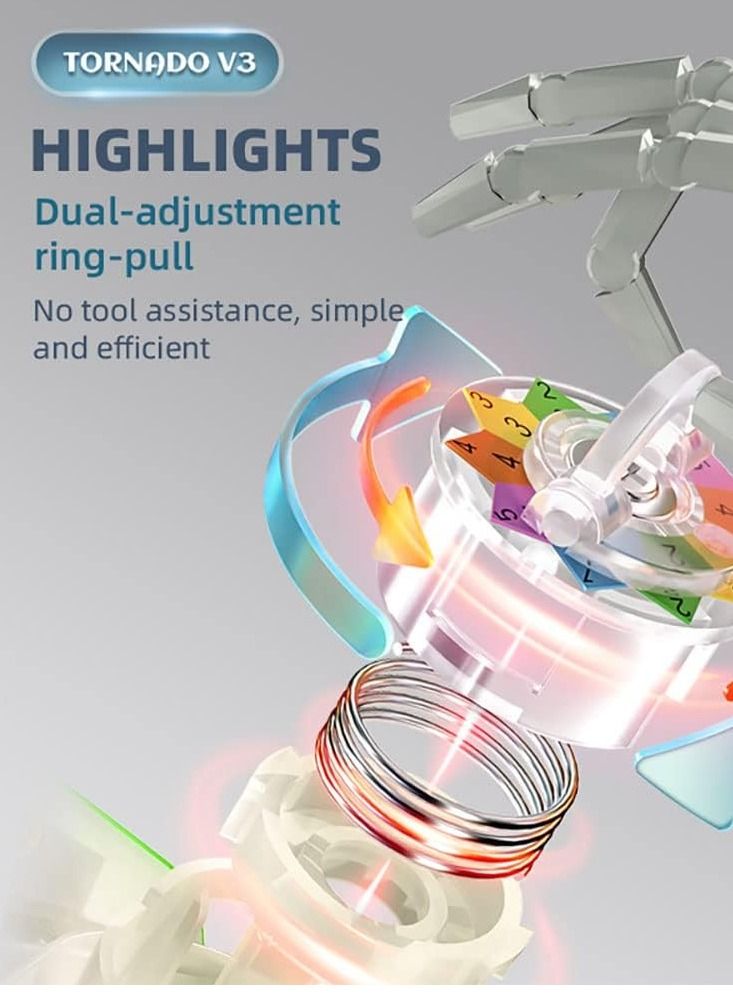 QiYi X-MAN Tornado V3 M FLAGSHIP 3X3 Magnetic core Speed cube - Image 3