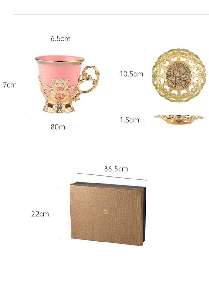 Premium Coffee Cups Set with 2 Cup and 2 Plate for Home, Office, Gift Box for Men and Women  - Image 5