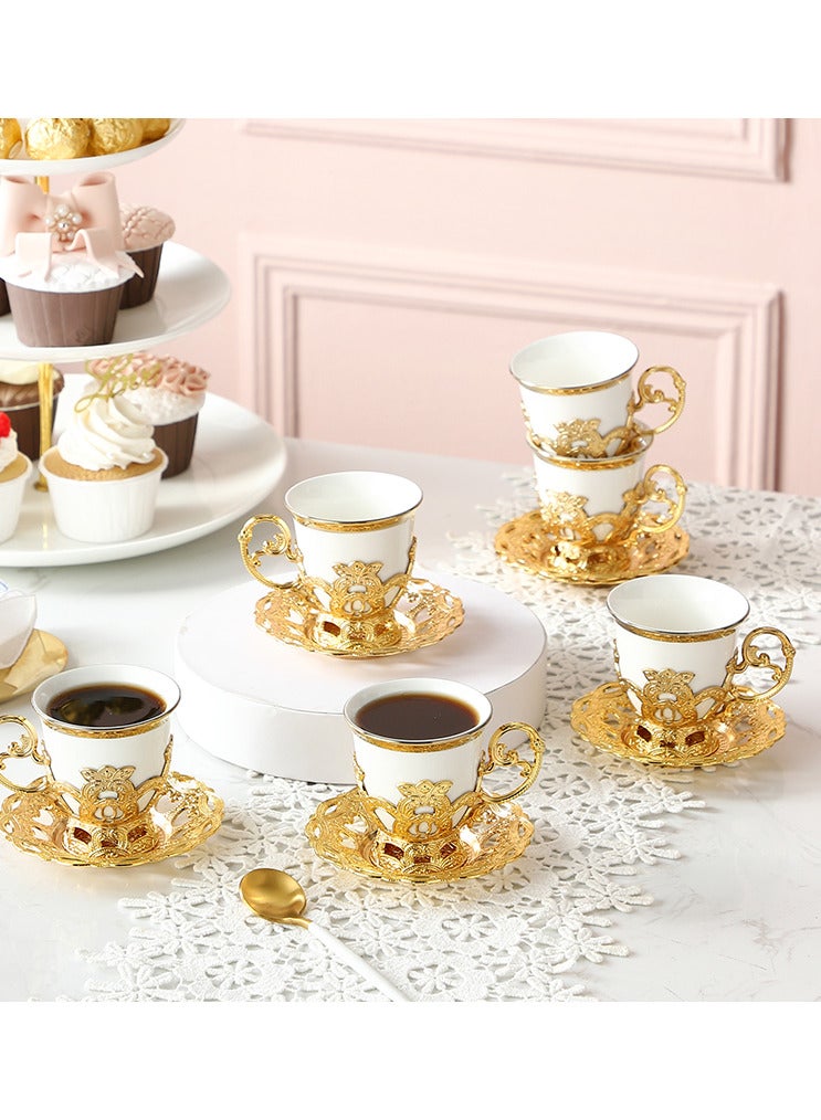Premium Coffee Cups Set with 2 Cup and 2 Plate for Home, Office, Gift Box for Men and Women  - Image 3