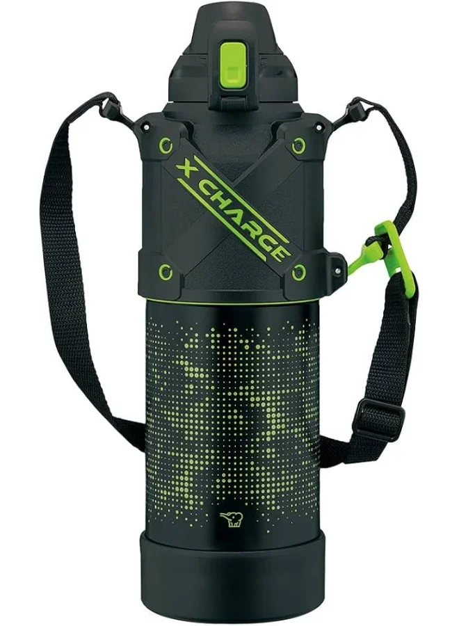 Zojirushi Zojirushi Stainless Steel Vacuum Bottle, 1.5L, Lime Black