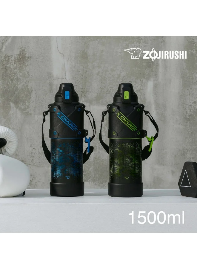 Zojirushi Zojirushi Stainless Steel Vacuum Bottle, 1.5L, Lime Black