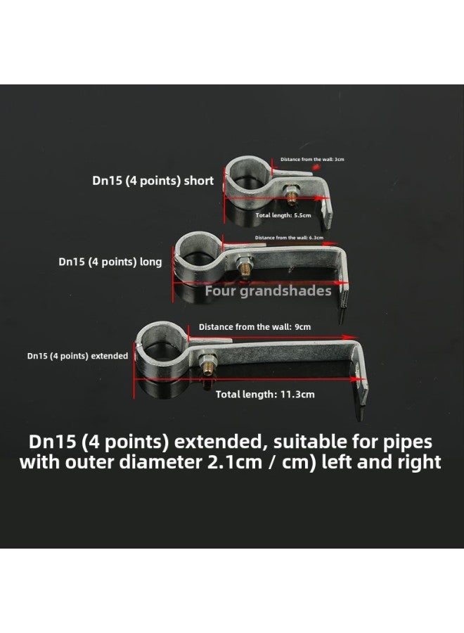 Fishtail Clamp Water Pipe Natural Gas Pipe Clamp Pipe Clamp Pipe Fixing Bracket Fixing Pipe Clamp-Specification Model:18 Short Style (including Screws)  - Image 2