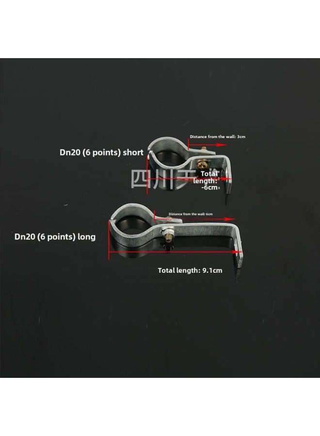 Fishtail Clamp Water Pipe Natural Gas Pipe Clamp Pipe Clamp Pipe Fixing Bracket Fixing Pipe Clamp-Specification Model:18 Short Style (including Screws)  - Image 3