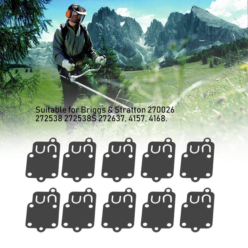 Carburetor Diaphragm Gasket Kit 10PCS Compatible with Briggs Stratton 270026 272538 - Image 4