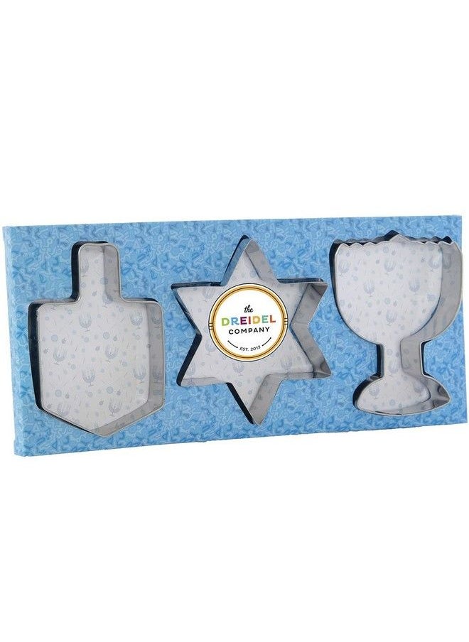 Hanukkah Cookie Cutters Stainless Steel Set Of Three - pzsku/ZD81B161B712623FB2B68Z/45/_/1686212349/3e60906f-10c6-4713-a640-c412884ecd28