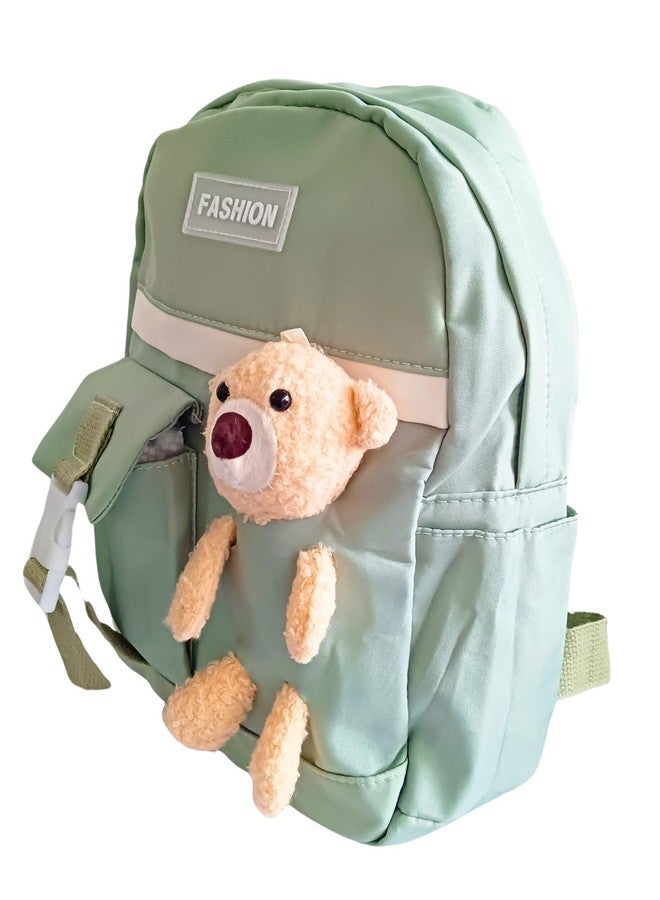 GOLD LEAF Teddy Bear Backpack For kids.Cartoon Stuffed Animal Children'S Rucksack Bear School Bag Kindergarten Preschool Bookbag Primary Bookbags Best Gift for Boys Girls Age 6-10 (Mint Green) - Image 3