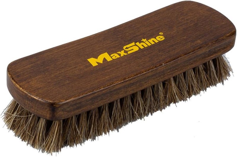 MaxShine فرشاة تنظيف ناعمة من شعر الخيل الطبيعي ماكشاين لتفاصيل السيارات والتنجيد (صغيرة) - Image 2