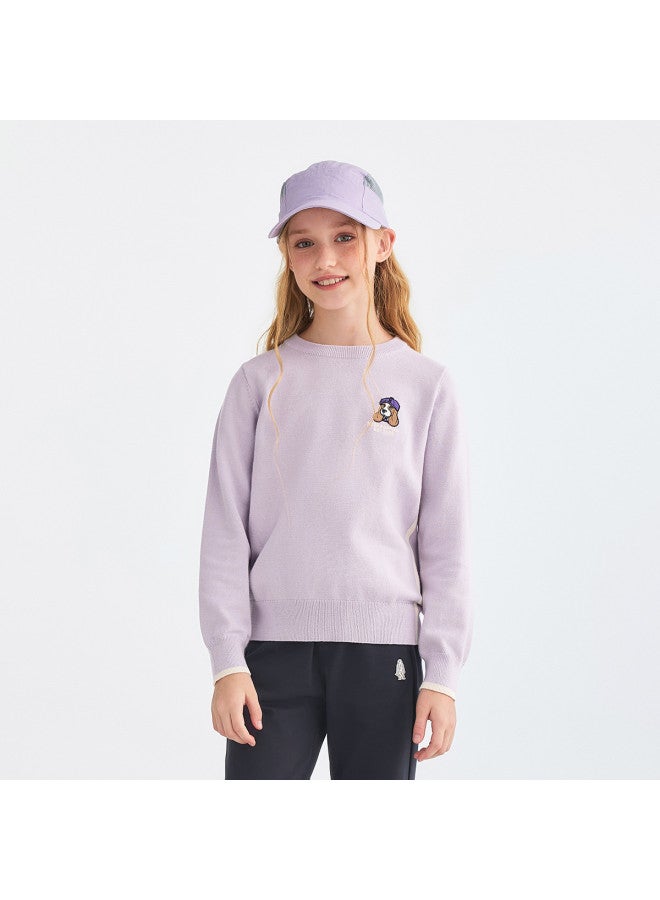 Hush Puppies Neutral Style Boys And Girls Autumn And Winter New Line Clothing Casual Versatile Children's Knitwear Junior High School Students New Year's Outfit - Image 3
