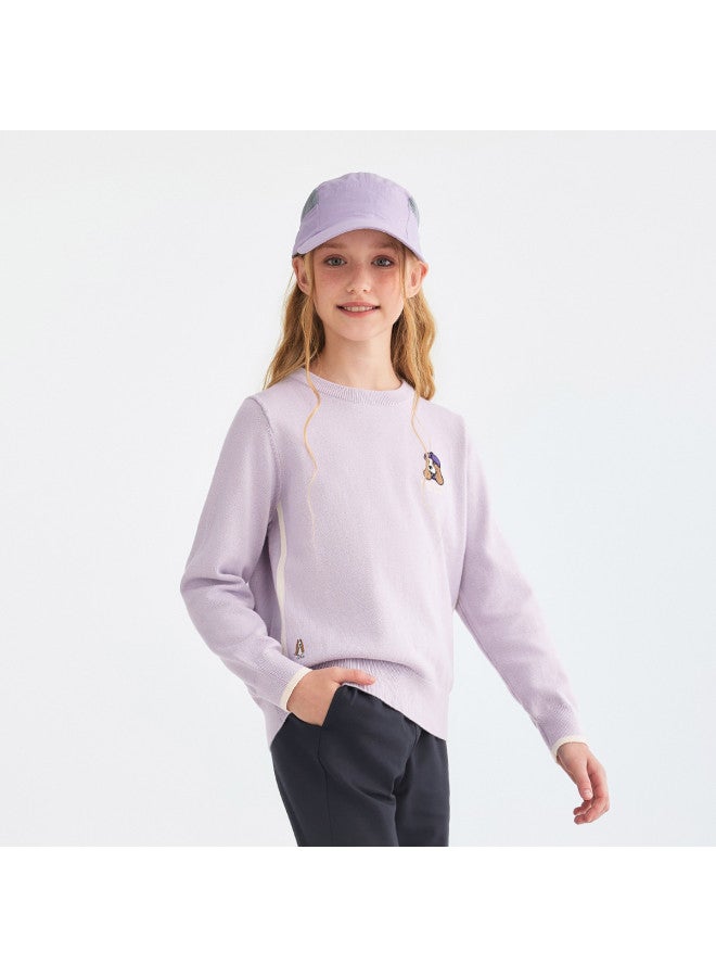Hush Puppies Neutral Style Boys And Girls Autumn And Winter New Line Clothing Casual Versatile Children's Knitwear Junior High School Students New Year's Outfit - Image 4