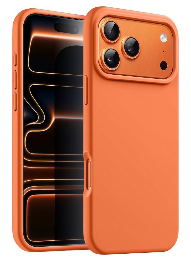 بورتوني جراب iPhone 17 Pro Max مصنوع من السيليكون الهلامي الناعم لهاتف iPhone 17 Pro Max مع بطانة داخلية من الألياف الدقيقة وغطاء حماية مقاوم للصدمات لهاتف iPhone 17 Pro Max مقاس 6.9 بوصة - Image 1