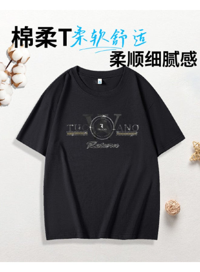Tucano new Summer Men's Pure Cotton Short Sleeve T-shirt - Fashionable Casual Breatheable Youth Half-sleeve Top - Image 1