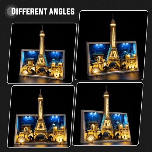 Nitemode Lighting Compatible with Lego Architecture Paris City of Love 21064 Building Set Upgraded Brightness Adjustable Lighting AccessoriesJUST Lights - Image 5