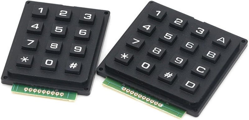Amagogo Keypad Phone Style Membrane Keyboard Module Array Switch Constructed with PP Material Suitable for Adding Controls Home Electronic Projects, 12 Keys 4x3 - Image 2