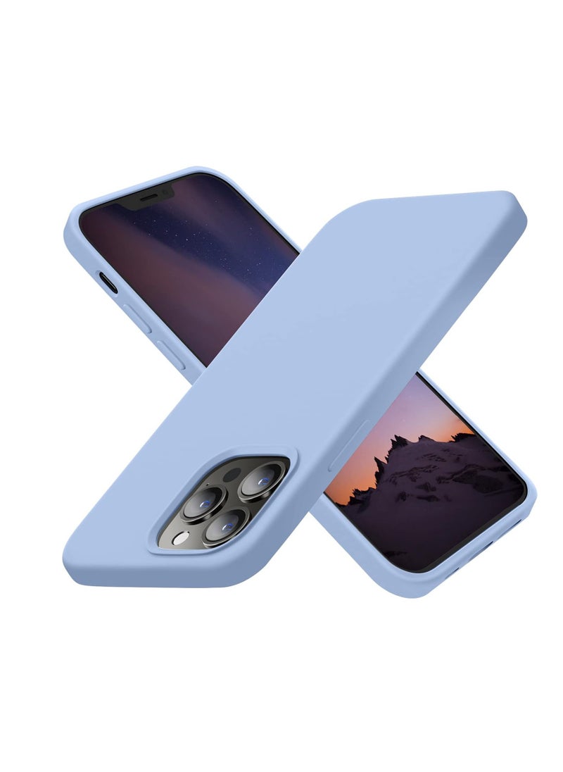 Generic - Silicone Shockproof Liquid Soft TPU Slim Back Cover for iPhone 13 Pro Max 6.7in LIGHT BLUE - Image 1