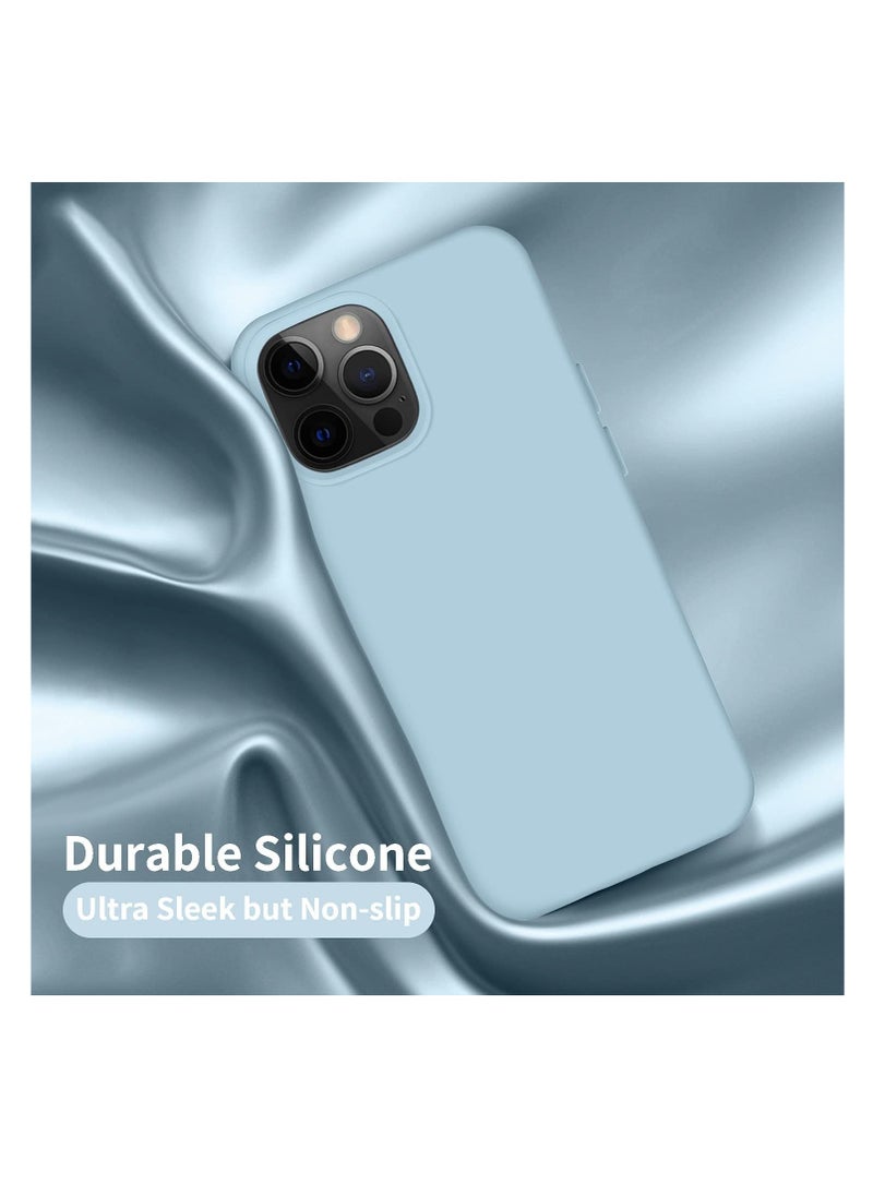 Generic - Silicone Shockproof Liquid Soft TPU Slim Back Cover for iPhone 13 Pro Max 6.7in LIGHT BLUE - Image 1