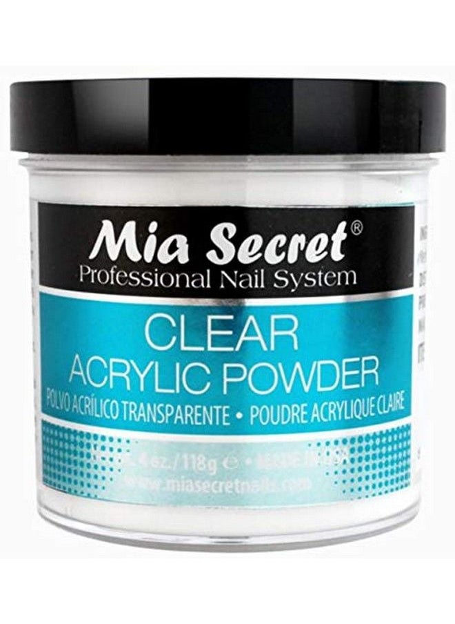 MIA SECRET 4 Oz Acrylic Powder 3Pc Set Pink Clear & White Made In Usa  - Image 4