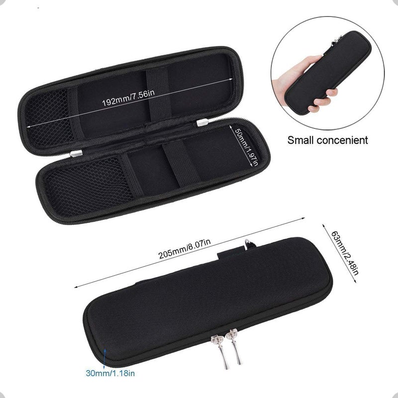 X spring Hard Shell Pen Case, Simple Zipper Organizer Box, Black Pencil Case Eva Hard Shell Pen Case, Simple Thin Waterproof Pen Case Organizer Box For Stylus Touch Pen, Art Pencil, Headphones - Image 5