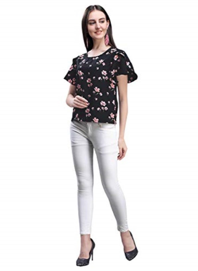 Oomph! بلوزة نسائية بدون أكمام من الكريب بقصّة عادية من OOMPH! - Image 4