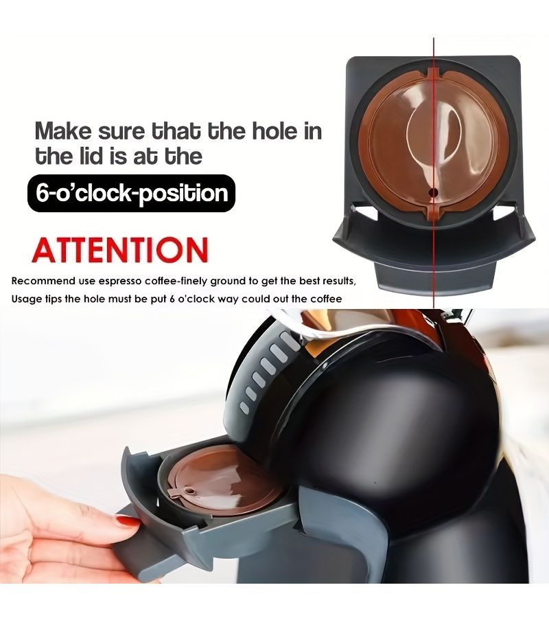 2 Pack Compatible Coffee Capsule Pods Plastic Filter Cups For Espresso Machines - Image 4