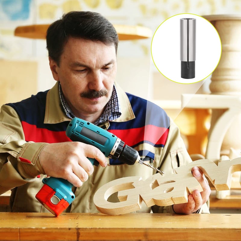 Sliverdew 4 Pack 1/4" to 1/8" Collet Adapter, High-Carbon Steel Collet Router Converter for CNC Lathe Router Cutter Milling Bit Collet Reducer - Image 5