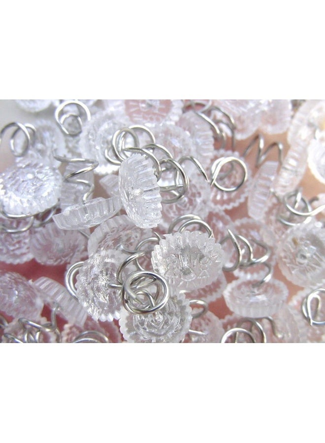 Attmu Clear Heads Twist Pins For Upholstery  SliPiecesovers And Bedskirts  0.75 Inches  Set Of 50 - Image 2