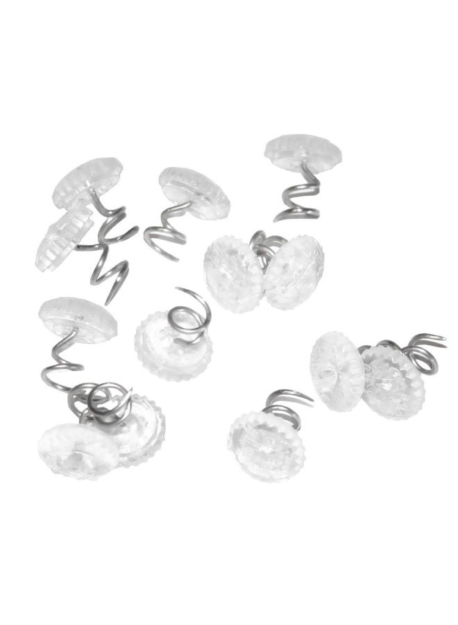 Attmu Clear Heads Twist Pins For Upholstery  SliPiecesovers And Bedskirts  0.75 Inches  Set Of 50 - Image 1