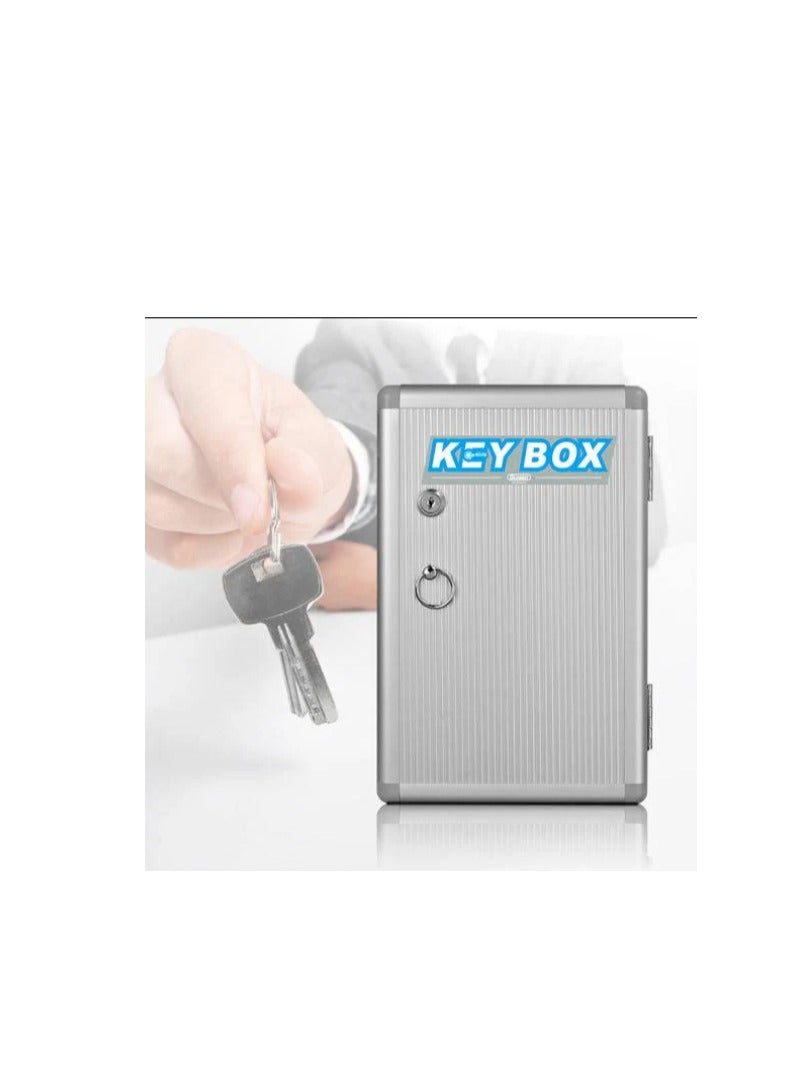 Glosen 120 Key Box / Cabinet Aluminum 120 keys Key Box Organizer Large 120-keys Large Capacity Key Cabinet With Colored Labels, Hotel Wall-mounted Aluminum Alloy Key Security Box, Key Lock Type - Image 4