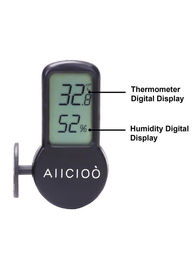 Aiicioo Aiicioo Reptile Thermometer and Humidity Gauge for Reptile Heat Pad- Digital Terrarium Thermometer Hygrometer for Reptile Tank Temperature Gauge for Turtle Tortoise Lizard Snake Frog Tank Accessories  - Image 3