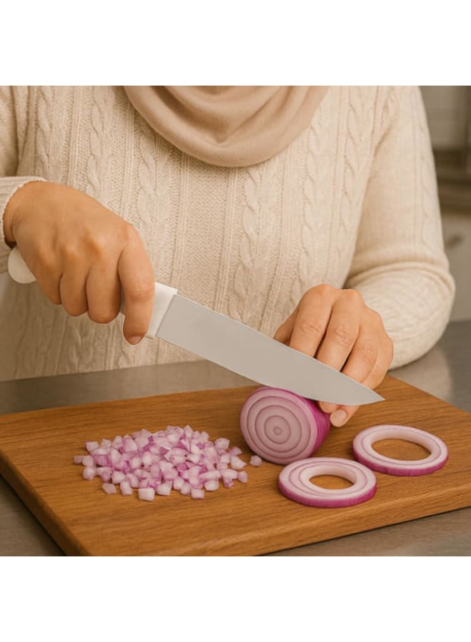 Tramontina Professional Carving Knife, 10-Inch Stainless Steel Blade with White Polypropylene Handle, Durable and Sharp, Ideal for Meat and BBQ