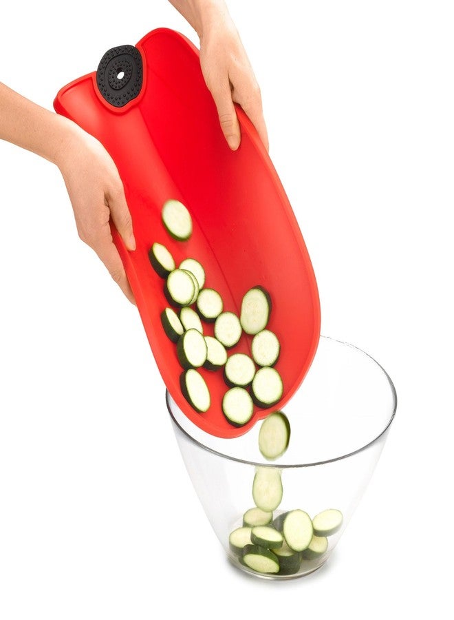 Charles Viancin Large Silicone Cutting Board - Poppy Design Flexible Cutting Mat - 12 x 16 Inches - Image 5