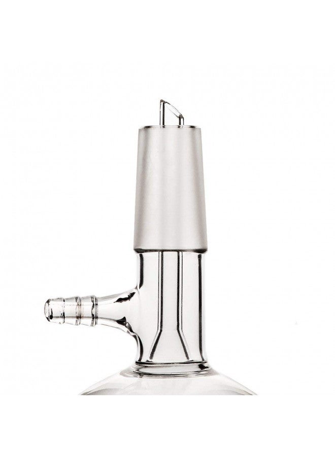 StonyLab Borosilicate Glass Buchner Filtering Funnel 100ml with Medium Frit(G2), 56mm Inner-Diameter, 60mm Depth, with 24/40 Standard Taper Inner Joint and Vacuum Serrated Tubulation (100ml) - Image 4
