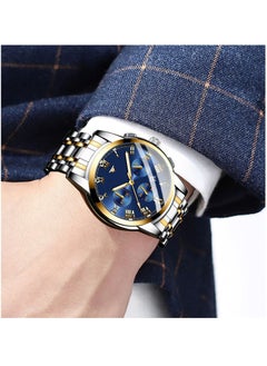 Y&D Men's Wrist Watch Waterproof LuxuryWatches ELECDON Business Tourbillon Automatic Mechanical Watch Stainless Steel Calendar Luminous Pointer Multifunction Watch.  - Image 2