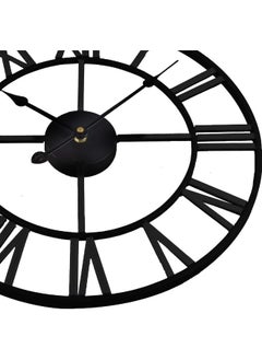 Timelike Timelike Large Roman Wall Clock, Rustic Vintage Metal Wall Clock Oversized Big Wall Clock Home Living Room Art Wall Decor (Black, 16 Inch)  - Image 5