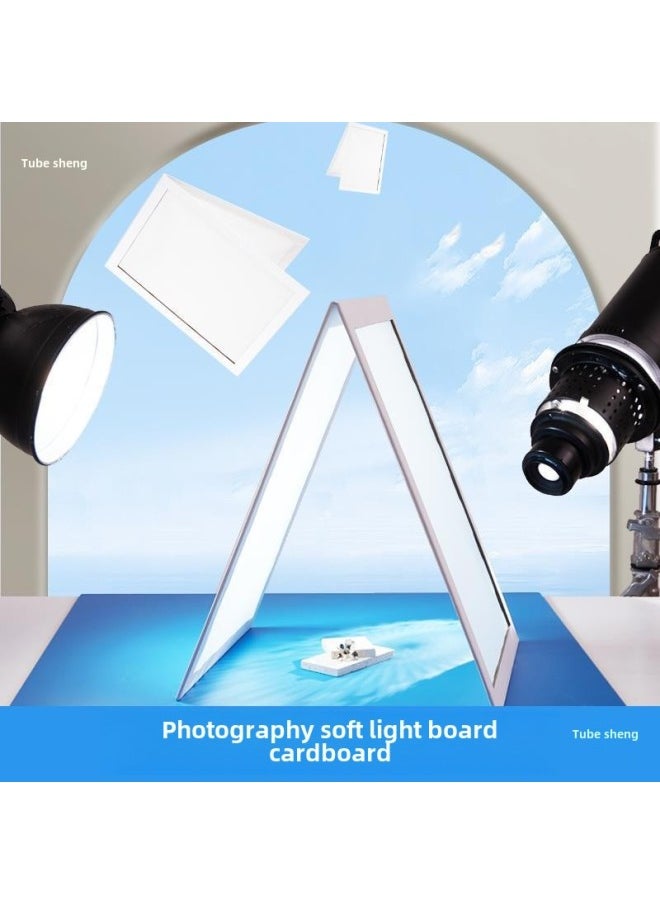 Generic Soft Light Board Photography Foldableable Soft Light Screen Jewelry Photography Paper Props Butter Paper Photography Light Transmitting Board-Body Color:A3 Large Desktop Soft Light Board*2  - Image 3