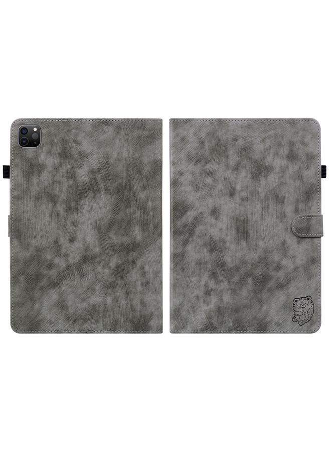 Zaboon Case For iPad Pro 12.9 2022 / 2021 / 2020 Tiger Pattern PU Tablet Case with Sleep / Wake-up Function - Image 2