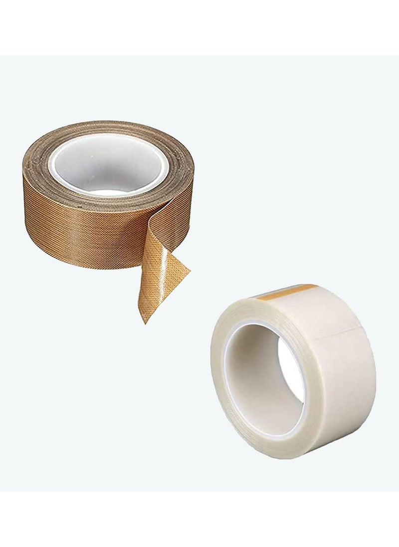 PMW pmw Combo Pack Teflon Tape Teflon Cloth For Sealing Machines Heavy Duty Super Heavy Duty Glass Coated 10 Mtr Length 30 MM Width Pack Of 2  - Image 1
