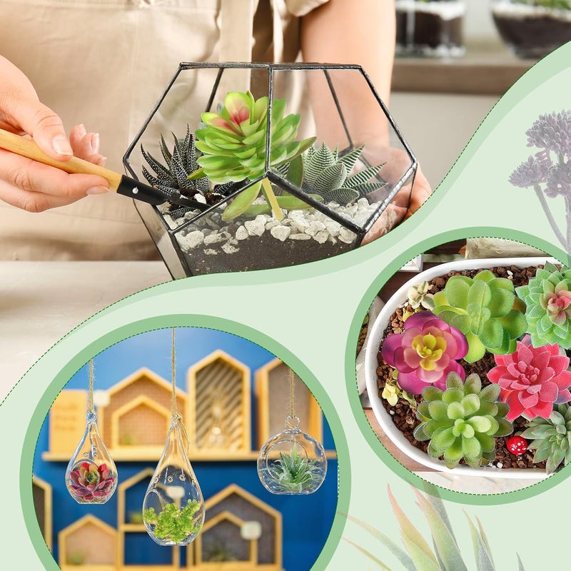 WILLBOND 24 Pieces Artificial Succulents Plants Assorted Unpotted Realistic Plants Fake Faux Textured Succulent Picks for DIY Home Landscape Decoration - Image 5