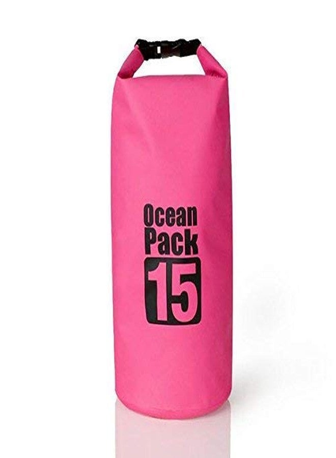 Delzon Ocean Pack Waterproof Dry Bag, Heavy-Duty PVC, Storage Bag Organizer for Kayaking Floating Backpack for Water Sports, Fishing, Boating Beach Rafting (Multicolor, Backpacks) (15 Liter) - Image 1