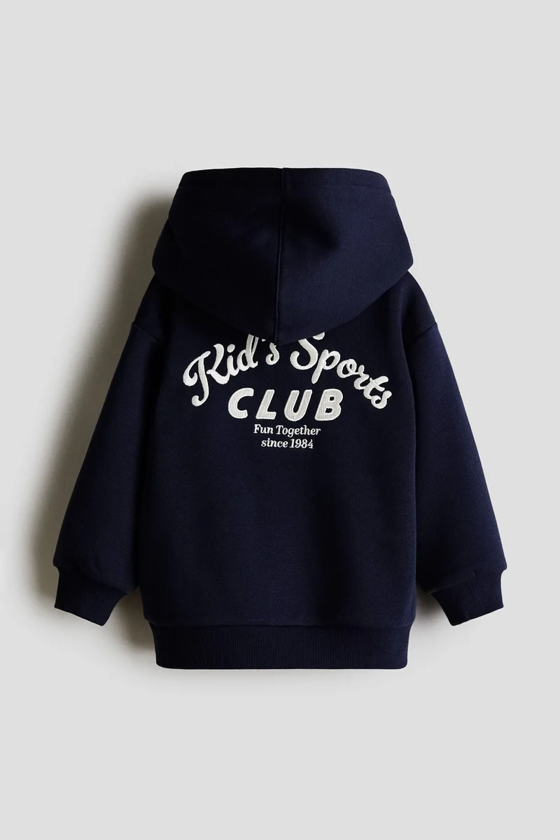 H&M Pile-lined zip-through hoodie