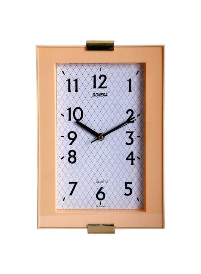SONERA GC7 Modern Analog Wall Clock in Beige and White – Silent and Stylish for Contemporary Décor - Image 1
