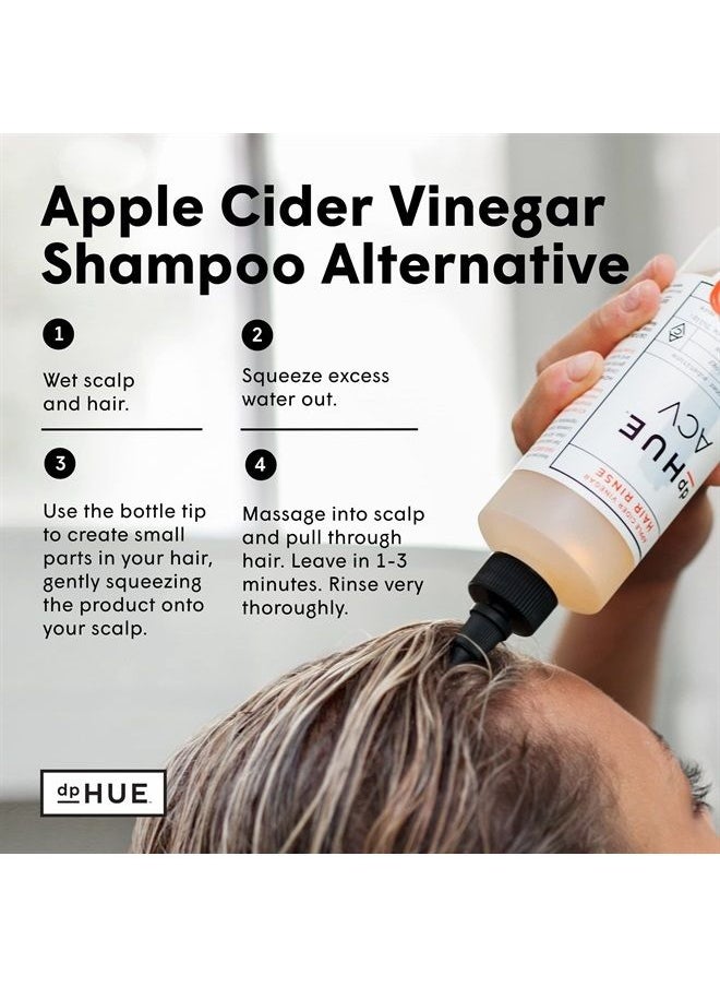 Apple Cider Vinegar Hair Rinse, 20 oz - Shampoo Alternative & Scalp Cleanser - Removes Buildup & Protects Natural Hair Oils