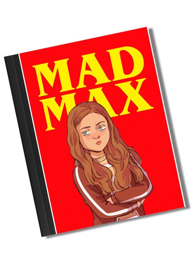LIT Mad Max Design from Stranger Things Print Binded Hardcover Notebook - Image 1