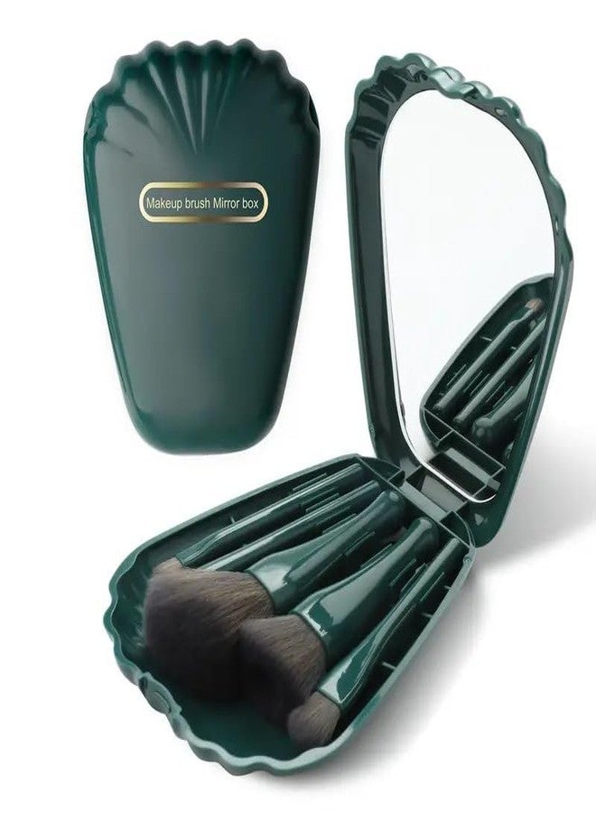 CAVERNSHOP Professional Makeup Brush Set, 5-in-1, Seashell Design, for Eyeshadow, Lipstick, Blush, Bronzer, Highlighter, Concealer - Image 1