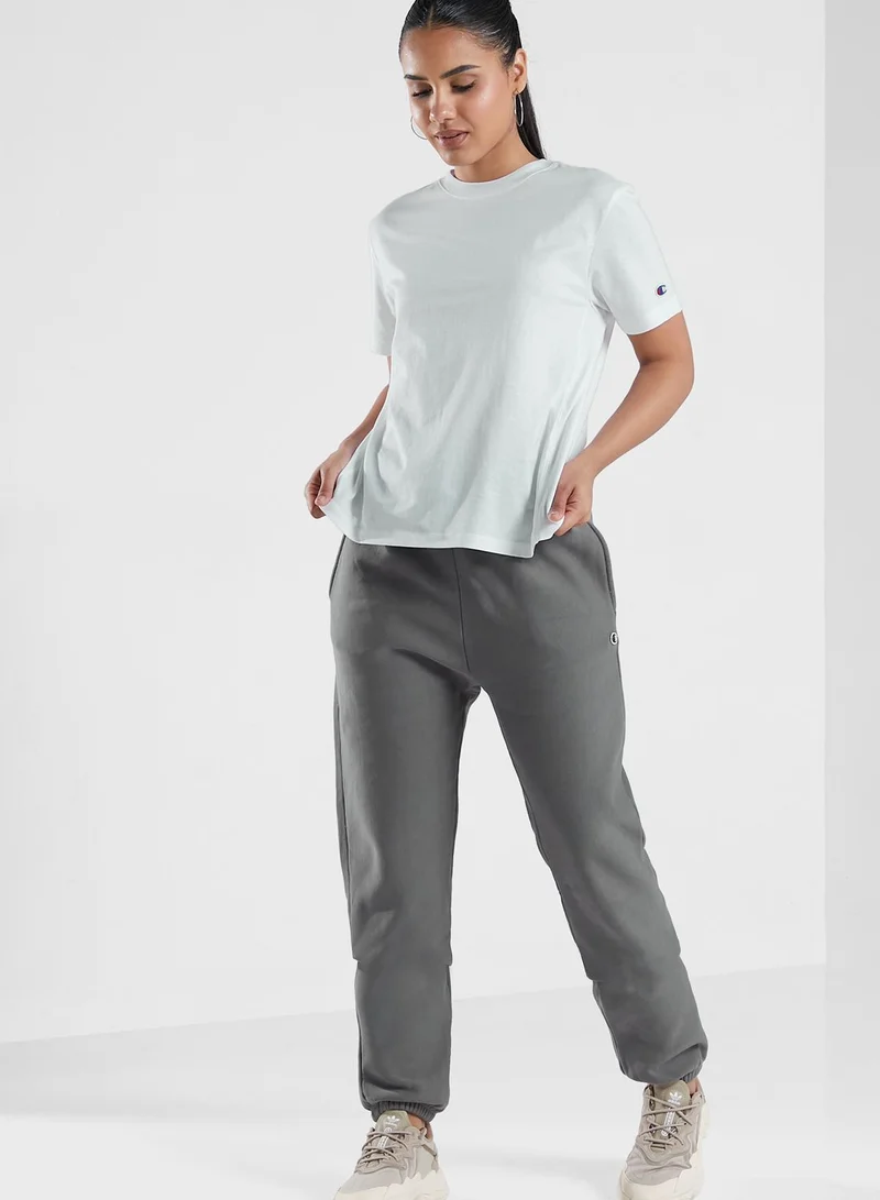 Champion Logo Cuffed Sweatpants