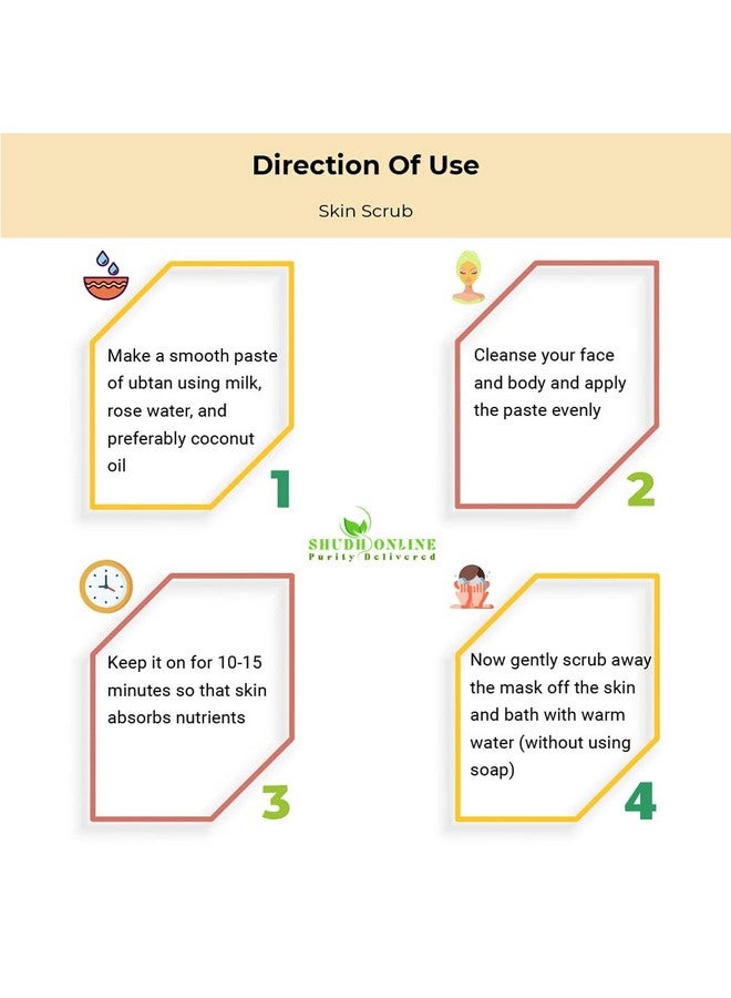 Shudh Online Sunnipindi Powder, Ubtan Powder - Herbal Bath Powder (400G), For Women, Baby, Body, Men, Skin Whitening, Diwali (Sunni Pindi, Nalangu Maavu, Sugandhi Utane, Utne, Uttan) - Image 4