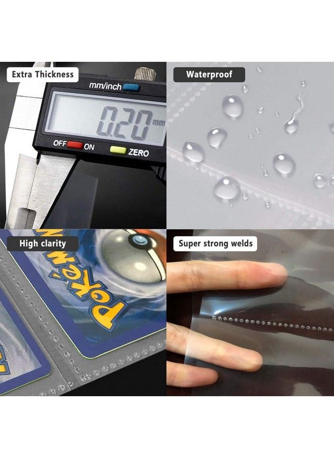 WOT I Trading Card Sleeves 80 Packs 1440 Pockets Baseball Card Sleeves Clear Card Protectors For Binder  - Image 3